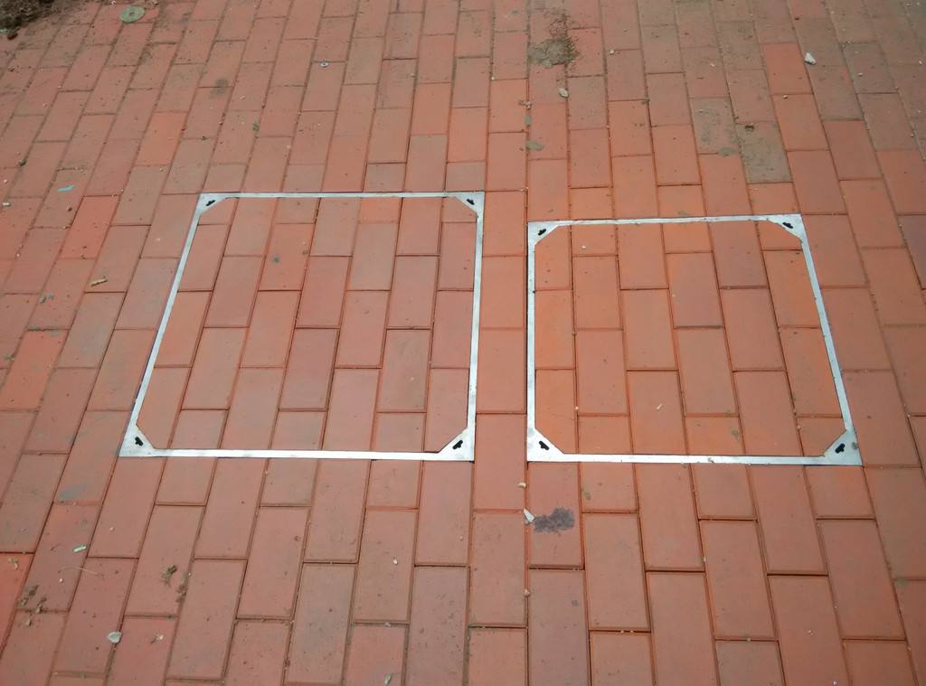 紅磚不銹鋼隱形井蓋